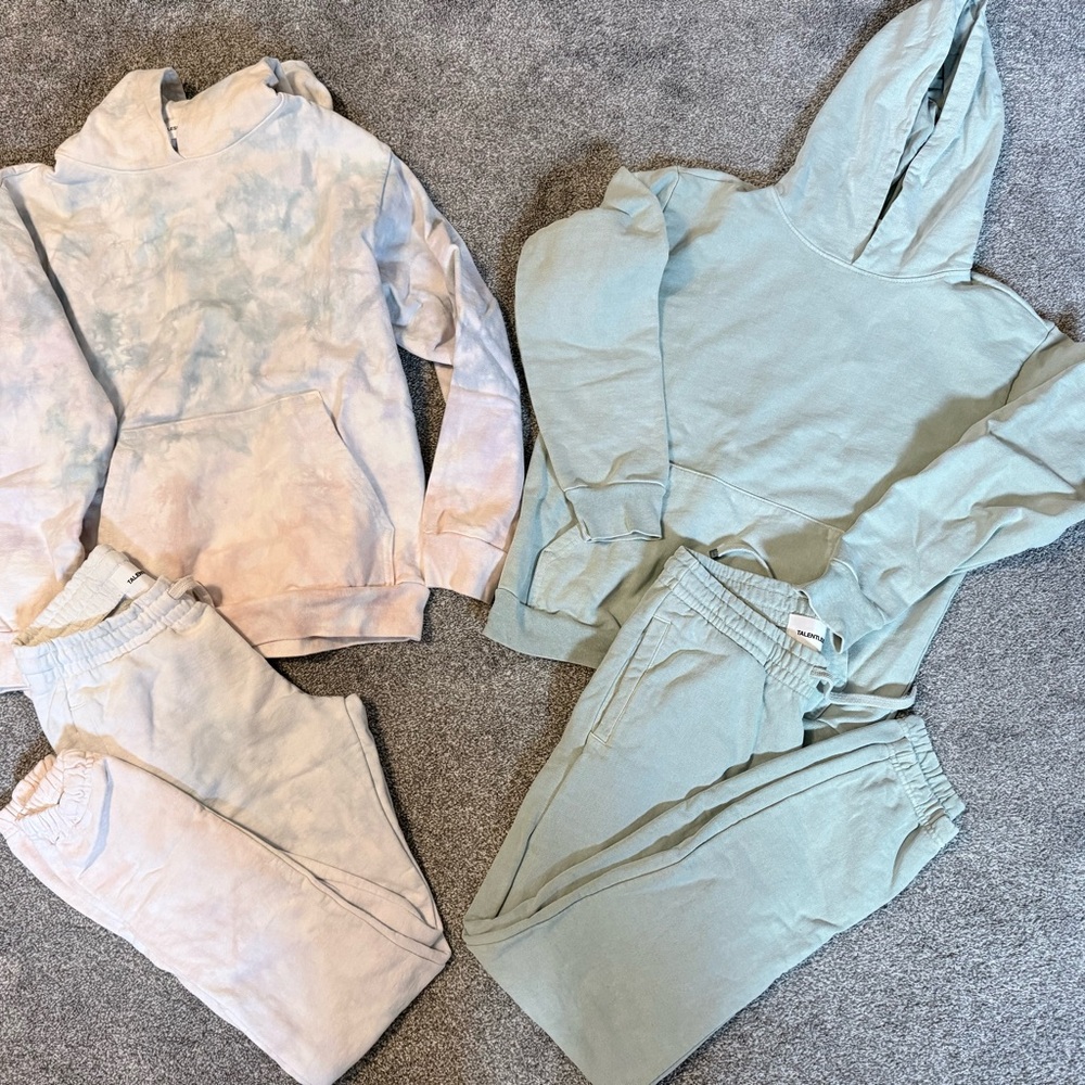 TALENTLESS Tie-Dye and Solid Jogger Set